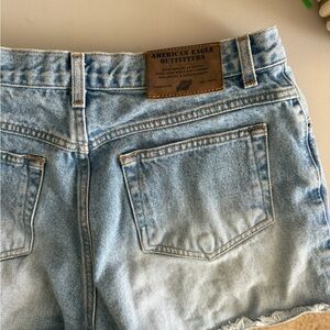 American Eagle Dungarees Light Blue Denim Shorts